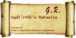 Gyárfás Rafaella névjegykártya